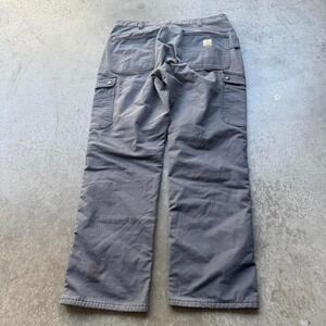 Carhartt Rugged Flex Ripstop Carlo Fleece Lined Pants Workwear Double Knees